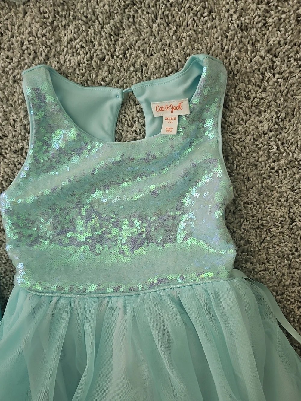Kids Aqua Rainbow Tulle Costume Dress - Brand Unknown All 3 Or 1.